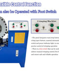 Top Tier Yokoma Electric Hydraulic Hose Crimping Machine For Professionals with control panel displaying manual and automatic functions.