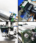 Smooth Operator Single Head Pneumatic Liquid Filler For Oils And Pastes featuring detailed views of controls and machinery.