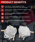 Vacuum Pulse Fuel Pump For Honda GX610 GX620 GXV610 GXV620 Personal Watercraft And Snowmobiles 31 Liters Per Hour OEM 16700 ZJ1 003 Square Single Outlet Beefed Up Performance Fuel Pump, showcasing product benefits such as optimal fuel flow and corrosion resistance.