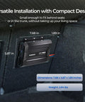 DC To DC MPPT Battery Charger 12V 40A 670W Dual Charging For RV And Marine mounted in vehicle trunk