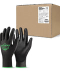 Ultra Thin Lightweight Work Gloves with Grip Polyurethane Coating EN388 2016 Certified Bulk Case of 60 Pairs