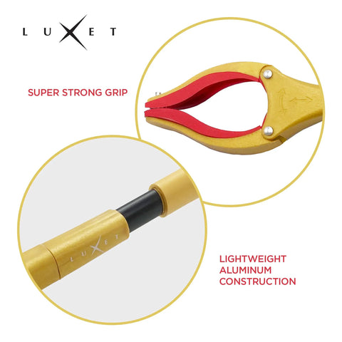 Heavy Duty Long Reach Reacher Tool With Foldable 19 Inch Pick Up Stick Go-To Grabber For Trash Cleanup Remote Retrieval Small Item Pickup Elderly Mobility Aid For Wheelchairs