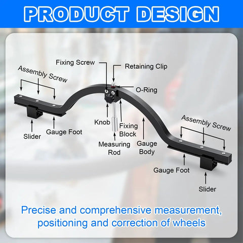 Pro Adjustable Wheel Alignment Tool Badass Heavy Duty Gear For Squaring Up Road Mountain And Bmx Bikes Fits 12 To 29 Inches No Sweat Dish Calibration