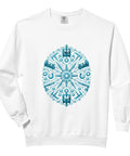 Cool Vise Gauge Square Machinist Gift Set For Men Featuring CNC Tool Edge Design On Soft Washed Black US Cotton Sweatshirt.