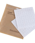 Premium Clear Silicone Cabinet Door Bumpers 200 Pack 0.4 Inch Round self-adhesive pads in packaging, clear silicone pads for silent gliding.