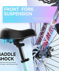 Dope City Cruiser Electric Bike With 24 Inch Wheel Peak 1000W Motor featuring seat and front fork suspension details