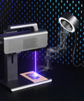 Portable Soldering Fume Extractor With LED Lights 400mm Memory Stainless Steel Gooseneck Magnetic Cone Base in action