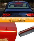 Center High Mount Stop Lamp Assembly For Audi A4 A4 Quattro 2009 2015 And S4 2010 2015 With 18 Red Lamp Bulbs installed on vehicle