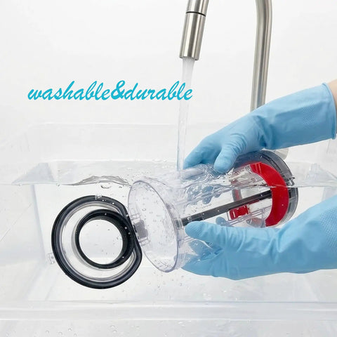 Person washing Replacement Dust Bin For V11 V15 SV14 SV15 SV22 Cordless Vacuum Cleaners, Easy Snap In Fit, under faucet