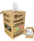 HexaFil Honeycomb Packing Paper Eco Friendly Dispenser Box cushioning material visible with recyclable packaging