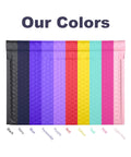 Color options for Pink Side-Loading Bubble Mailers 13 x 10 Inches Self-Seal Padded Envelopes Matte Coated Side-Opening Lightweight Mailers