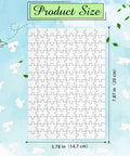 Six Pack Sublimation Blank Jigsaw Puzzles White A5 Size, 80 Pieces Each, showing 7.87 x 5.71 inches dimensions