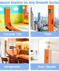 Totally Flexible 15 Foot Race Track Set for Kids 3 Plus with suction cups on various surfaces