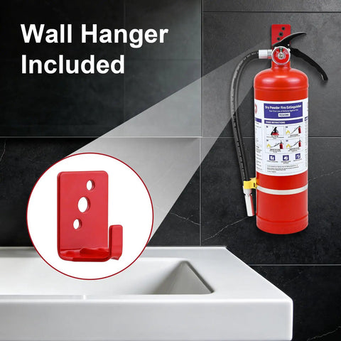 Two Pack 5lb Abc Dry Chemical Fire Extinguishers With Wall Mount, Easy Reach Pull Pin Design, No Sweat Operation For Home Workshop Or Pickup, Solid Backup Security When Heat Turns Up