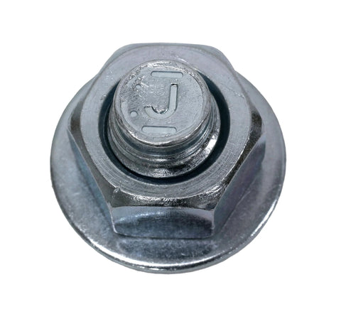 Top view of Strong-Bolt 2 Wedge Anchor 1/2 In X 5-1/2 In Chamfered Top Minimizes Mushrooming, metallic finish, suitable for static and seismic loads