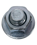 Close-up of Strong Bolt 2 Wedge Anchor Three Eighth Inch By Seven Inch Zinc Plated Seismic Rated showing chamfered top.