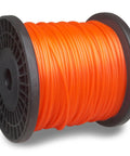 328 Ft 0.095 Inch Round String Trimmer Line Replacement Spool Nylon 2.4mm Diameter For Lawn Care Trim Edges Weeds And Grass Easy Storage Reel Orange Color