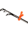 Go To Bright Orange Gear Tie 3 Inch 4 Pack Reusable Rubber Twist Ties Waterproof UV Resistant used for securing rods