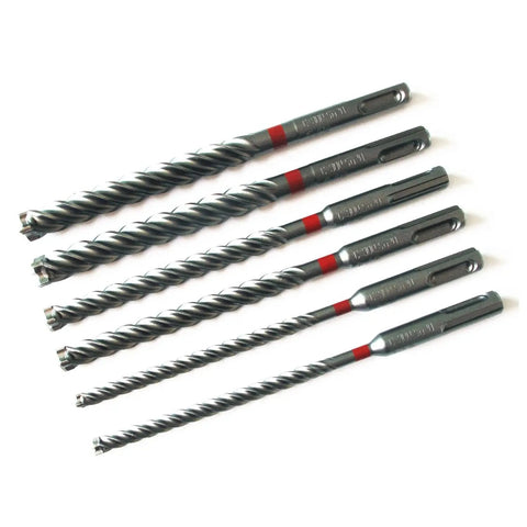 TE CX Set M6 Universal Pro Grade Workhorse Drill And Anchor Kit includes various size heavy duty drill bits for concrete.