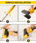 Step-by-step guide to assemble Heavy Duty Commercial Mop With 54 Inch Handle And 53 Inch Stainless Steel Mop Handle Wet Cotton Mop Head