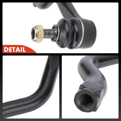 2 Pack Outer Tie Rod Ends for Acura RL 2005 2012 Keep Your Steering Tight and Smooth Ditch the Wobble Left and Right Sides Driver and Passenger Essential Replacement to Improve Feel Stability and Handling, black steel detail