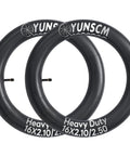 Two-Pack Tough As Nails Heavy Duty Bike Inner Tubes 16x2.10/2.50 With AV32mm Schrader Valve displayed vertically