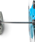 Top view of Dual Outriggers Standncast Gen II for small boats and canoes with 30-inch adjustable arm and Railblaza StarPort HD