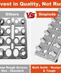 51 In 1 Bolt Size Finder And Thread Checker With 32 Metric And 32 SAE Nut And Bolt Gauges, 19 Drill Bit Checker comparison image