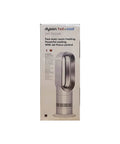 Box for Hot And Cold Tower Bladeless Fan Heater AM09 White Silver Refurbished All In One Climate Control, upright view