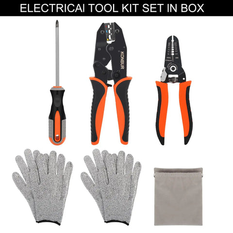 Marine And Automotive Electrical Tool Kit With Wire Connectors And Terminals The Ultimate Grab And Go Home And Workshop Wiring Set In A Portable Tool Box Organizer With Crimper For Quick Connections And Easy Repairs