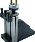 Premium Heavy Duty Mini Vertical Milling Slide For Lathe Tool Post Cross Slide Rack with adjustable height and metal construction.