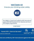 Everydrop Style Replacement Water Filter For EDR2RXD1 And W10413645A NSF certified standard 42 compliance badge on packaging