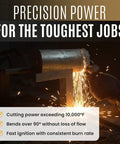 Heavy Duty Prime Cut Exothermic Cutting Rods For Exothermic Torch Kits Industrial-Grade Metal Cutting in action on steel pipe