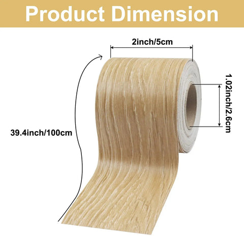 Wood Grain Repair Tape Self Adhesive Patch For Furniture Floors Tables And Doors 2 Inch By 33 Feet Yellow Oak Grain Home Decor Fix