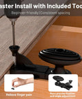 Hidden Deck Fasteners Kit For Composite Decking With Nylon Clips And 316 Stainless Steel Screws And Installation Tool shown in use