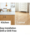 Magnetic Cabinet Catch No Drill Adhesive Ultra Thin Invisible Mount for kitchen and cabinet easy tool-free installation.