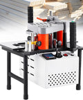 No Sweat Heavy Duty Woodworking Edge Bander With Double Side Glue For Quick Pvc And Plywood Strip Bonding adjustable heat range.