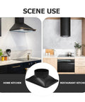 SOIMISS Plastic Easy Install Adapter With Square Bottom Vent For Dust Collection And HVAC Exhaust Systems in home and restaurant kitchens.