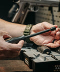 100 Piece Pro Fat Wrench Screwdriver Set With Durable Construction And Storage Case For Gunsmithing And Maintenance, Includes Metric And Standard Bits, Rubber Overmolded Handles, Non Slip Grip, Ergonomic Fixed Driver, Ready For Tightening. Used on firearm bench