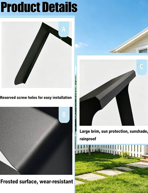 Tough As Nails EV Charging Station Cover with reserved screw holes and frosted surface for easy installation and durability.