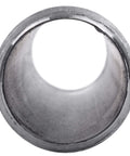 Close-up view of the end of a Three Quarter Inch By Ten Inch Black Steel Pipe Four Pack For Diy Rustic Industrial Furniture Projects Pre Cut And Ready To Roll Fits Standard Three Quarter Inch Threaded Black Malleable Iron Fittings.