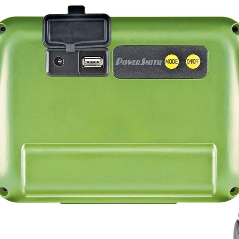 Back view of Beefy 2400 Lumen LED Work Light With Foldable Magnetic Base USB Charging Port For Mobile Devices All Metal Housing