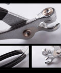 Close-up of Cleco Plier For Aviation Hand Tool With Ergonomic Non Slip Handle Durable Metal Construction for Maintenance