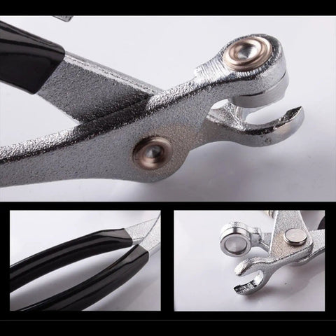 Close-up of Cleco Plier For Aviation Hand Tool With Ergonomic Non Slip Handle Durable Metal Construction for Maintenance