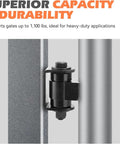 Heavy Duty Weld On Gate Hinges Four Pack Built Tough For Gates Up To 1100 Lbs With Maintenance Free Sealed Bearings, Rust Resistant Steel, Post Installation Safe For Powder Coating, High Strength Hardware For Long Lasting Use.