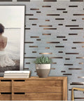 Peel And Stick Backsplash Tiles 10 Sheet Self Adhesive Stone Grain PVC Wall Sticker for kitchen and bathroom walls in use