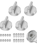 Whirlpool Compatible Gas Cooktop Knob Replacements 5 Pack Durable ABS And Steel With Center Reinforcement No Fuss Fit Easy Install
