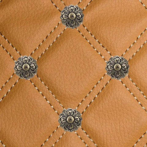 30 Piece Retro Zinc Alloy Upholstery Tacks And Furniture Nails 22mm Round Heads With 10mm Shank For Sofa Chair Bed DIY Makeovers To Snag Quick Fixes And Level Up Your Home Digs Today on a tufted leather surface.