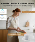 Remote control and voice control for Robust As Hell Slick Fingerprint Smart Door Lock With Keypad And Touchscreen.