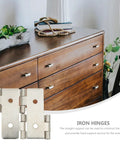 Retro Style Double Acting Cabinet Hinges 10 Pack Iron Door Hinges For Folding Screens And Furniture 47x47mm